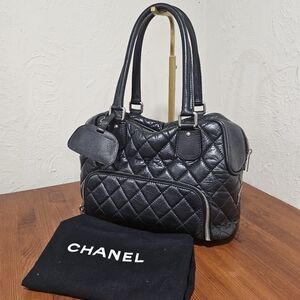 Chanel Luxury Line Lambskin Bowler Bag w/ COA